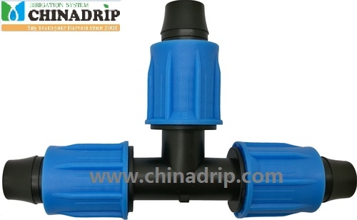 Lock Tee for pipe irrigation